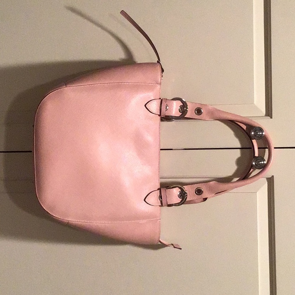 Ferragamo Light Pink Pebble Calf Handbag
